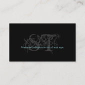 Classy Professional Black Blauwgroen Visitekaartje (Achterkant)