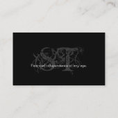 Classy Professional Black Silver-Visitekaartje Visitekaartje (Achterkant)