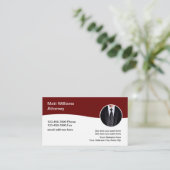 Classy Professional Custom Attorney Visitekaartjes (Staand voorkant)