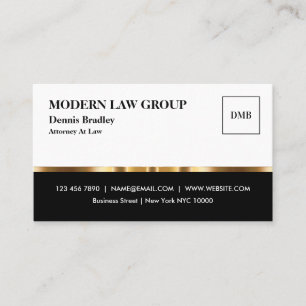 Classy Professional Glossy Attorney Visitekaartje