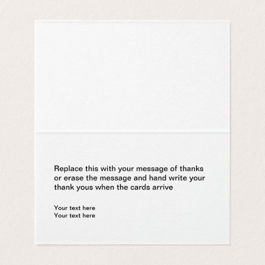 Classy Professional Mini - Hartelijk dank voor uw  Visitekaartjes (Binnenkant ongevouwen)