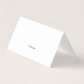 Classy Professional Mini - Hartelijk dank voor uw  Visitekaartjes (Achterkant)