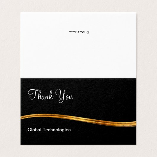 Classy Professional Mini - Hartelijk dank voor uw  Visitekaartjes (Buitenkant ongevouwen)