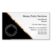 Classy Professionele Notaris Openbaar Magnetisch Visitekaartje (Voorkant)