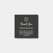 Classy Real Estate Agent Referral Bedankt Opmerkin Post-it® Notes (Voorkant)
