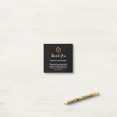 Classy Real Estate Agent Referral Bedankt Opmerkin Post-it® Notes (Op bureau)