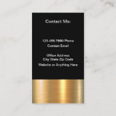 Classy Real Estate Broker Foto Visitekaartjes (Achterkant)