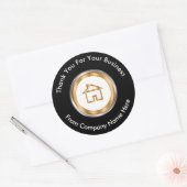 Classy Real Estate Dank u Ronde Sticker (Envelop)