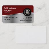 Classy Real Estate Leasing Agent Visitekaartje (Voorkant / Achterkant)