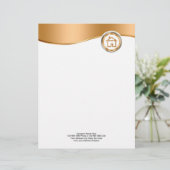 Classy Real Estate Letterhead Briefpapier Persoonlijk Briefhoofd (Staand voorkant)