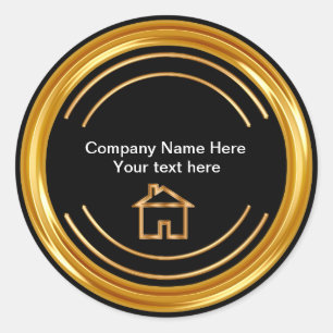 Classy Real Estate Thema Ronde Sticker