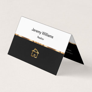 Classy Realtor thema gevouwen Visitekaartjes