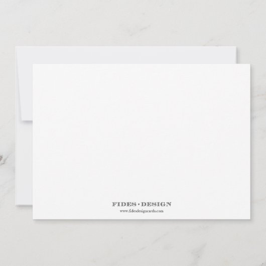 Classy red ribbon 3, uitnodiging voor afstuderen (Achterkant)