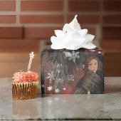 Classy Red Snowflakes paar Cadeaupapier