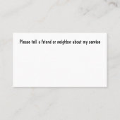 Classy Registered Nurse Theme Visitekaartje (Achterkant)