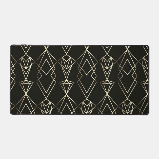 Classy Retro Design in zwart en goud Bureaumat (Voorkant)