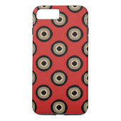 Classy Retro Red en Black Pattern Case-Mate iPhone Case (Achterkant)