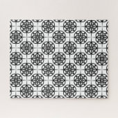 Classy Retro Vibe geometrisch patroon Legpuzzel (Horizontaal)