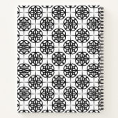 Classy Retro Vibe geometrisch patroon Notitieboek (Achterkant)