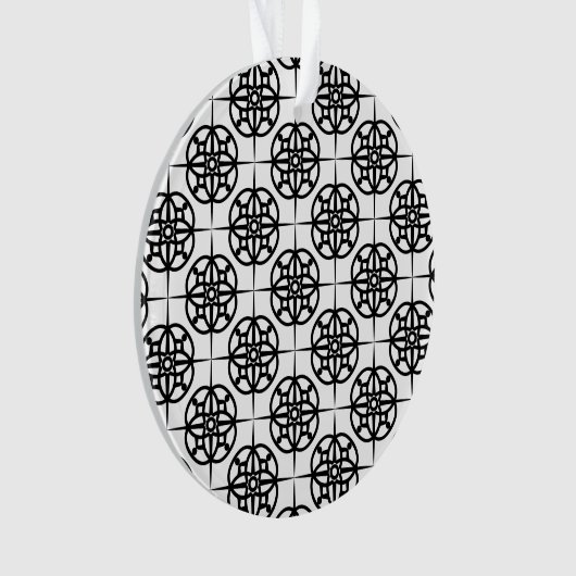 Classy Retro Vibe geometrisch patroon Ornament (voorkant)