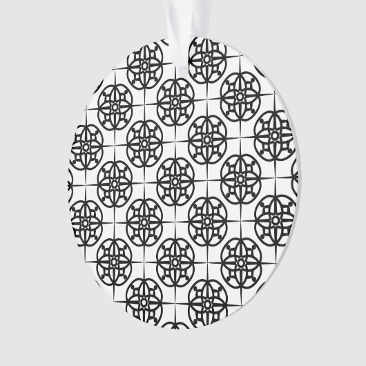 Classy Retro Vibe geometrisch patroon Ornament (voorkant)