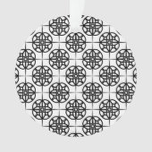 Classy Retro Vibe geometrisch patroon Ornament (voorkant)