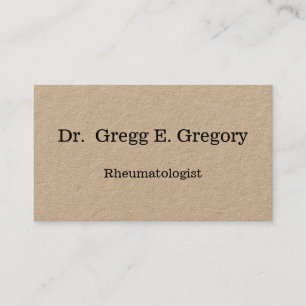 Classy Rheumatologist Visitekaartje