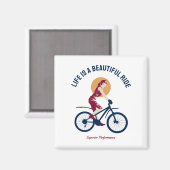 Classy Rider - Het leven is een mooie Ride Magneet (Voorkant / Achterkant)