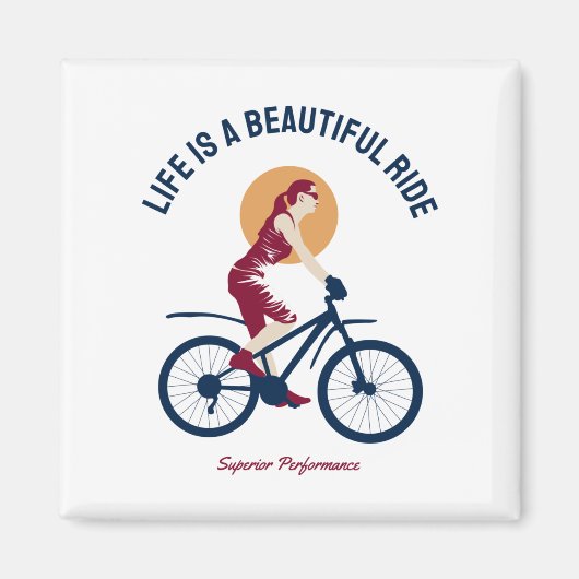 Classy Rider - Het leven is een mooie Ride Magneet (Voorkant)