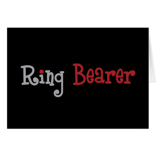 Classy Ring Bearer (Voorkant Horizontaal)