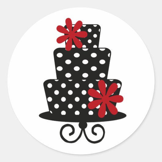 Classy rode & zwarte Stickers (Voorkant)