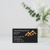 Classy Roofing Construction Business Cards Visitekaartje (Staand voorkant)