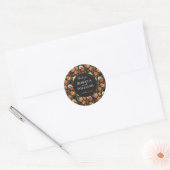 Classy Roos Flower Rustic Wedding Sticker (Envelop)