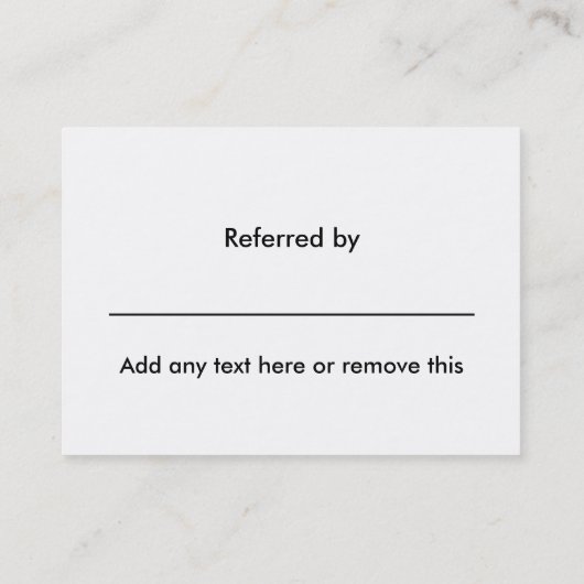 Classy Roos Gold Design Reference Hartelijk dank Aanbevelingskaartje (Achterkant)