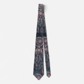 Classy Roos Gold dreamcatcher Gray Pattern Stropdas (Voorkant)