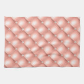 Classy Roos Gold, Faux Diamond Tufted Theedoek (Horizontaal)