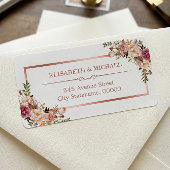 Classy Roos Gold Lijst Etiket