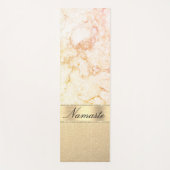 Classy Roos Gold Marble Yogamat (Voorkant)