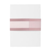 Classy Roos Gold Modern Typografie Script Name Uitnodigingen Wikkel (Achterkant Voorbeeld)