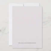 Classy Roos Theme Baby shower Uitnodiging (Achterkant)