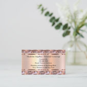 Classy Rose Gold Personal Concierge Cartes de visi (Debout devant)