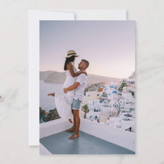 CLASSY ROZE BLOEMIGE BRUILOFT KAART (Achterkant)