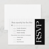 Classy RSVP Kaartje (Voorkant / Achterkant)