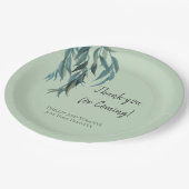 Classy Sage Green Willow Branch Botanical Wedding Papieren Bordje (Gekanteld)
