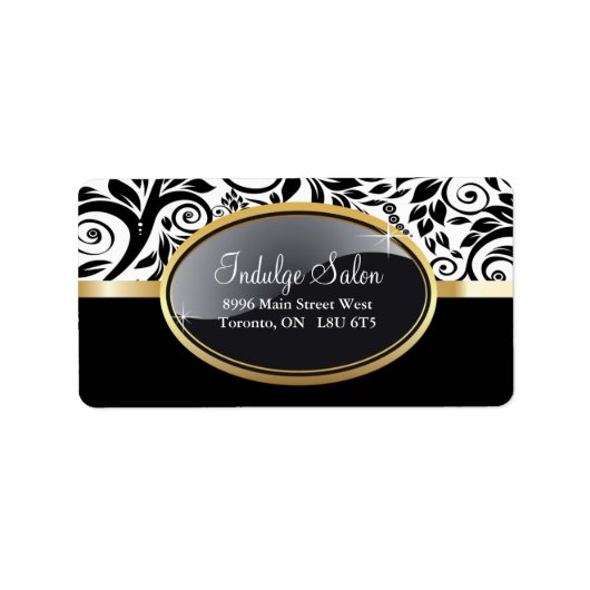 Classy Salon en Spa Adresetiketten Etiket (Voorkant)