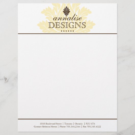 Classy Salon en Spa Letterhead Briefhoofd Ontwerp (Voorkant)