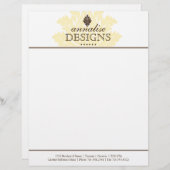Classy Salon en Spa Letterhead Briefhoofd Ontwerp (Voorkant / Achterkant)