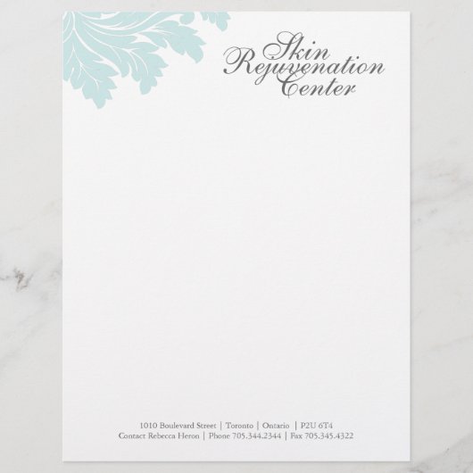 Classy Salon en Spa Letterhead Briefhoofd Ontwerp (Voorkant)