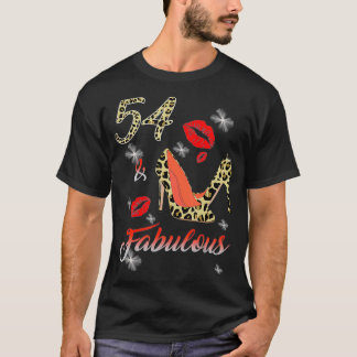 Classy Sassy 54 Fabulous High Hiel Leopard 54th Bi T-shirt