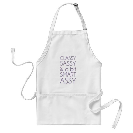 Classy Sassy en Bit Smart Assy Standaard Schort (Voorkant)
